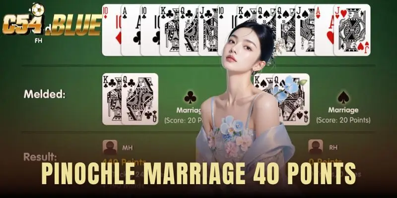 Pinochle Marriage 40 Points